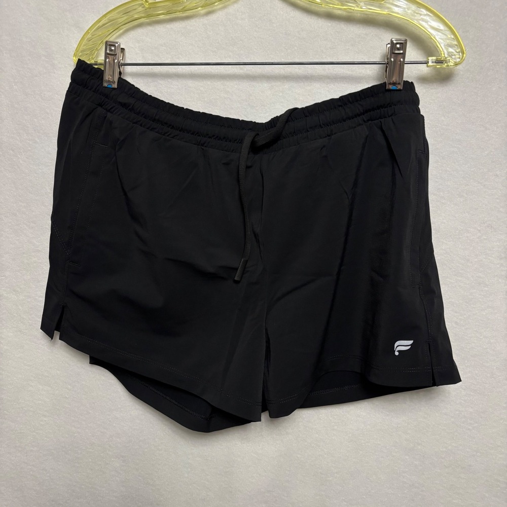 Fabletics Black Athletic Shorts Elastic Drawstring Waist, Small, NWT